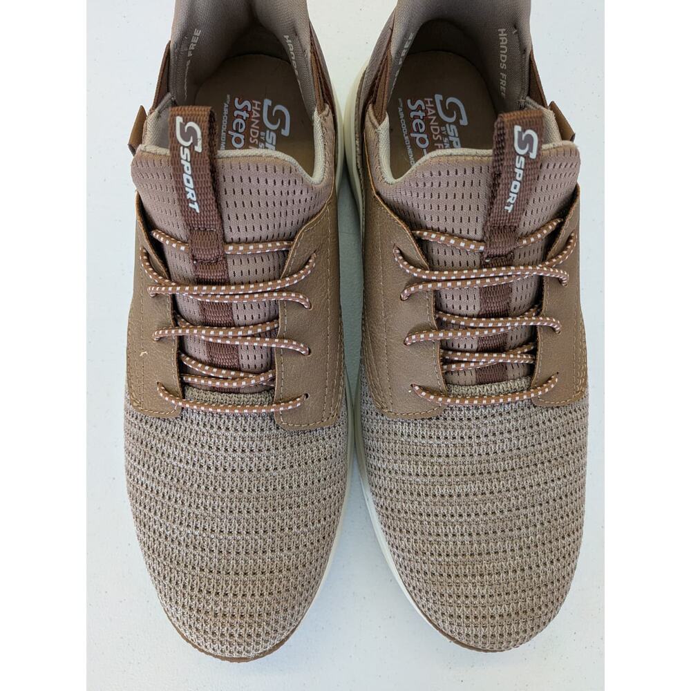 Skechers Sport Hands Free Slip Ins Men Size 9 Memory Foam Casual Sneakers Brown